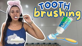 Brushing teeth: Morning routine
