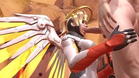 mercy blowjob - overwatch parody