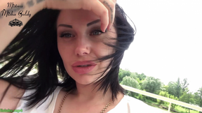 Sexy Big Lip Lick &amp; Smell on The Lake