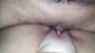 cuckold three-way plowed into front of husband by big black dick