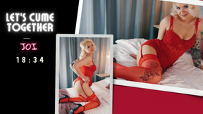 Let&#039;s cume together. Masturbating together, JOI
