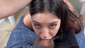 Teacher Punishes Cheating Student with Rough Sex and Creampie