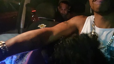 teenage girl sucking and fucking in the car with two guys from the favela