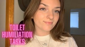Toilet Humiliation Tasks - Fart Watersports Fetish BBW Ass Worship Slave Training Verbal Humiliation