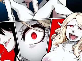 Vampire debut's  - Transformation lesbian hentai