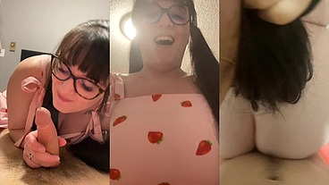 Slutty Stepsister Sucks and Fucks You