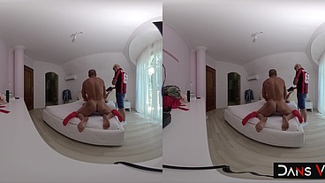 Brad Knight Fucks And Creams Lana Wolf's Face With His Massive Cock!