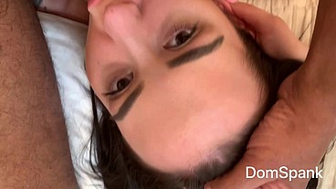 Czech beauty Freya Dee attend audition to become Angelina Jolie but end up with my CUM all over her mouth and body.