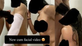 My BEST Facial! Rough Face Fucking Blow Job & Cumshot on my Face!
