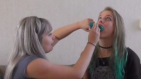 Innocent teens explore BDSM pleasures