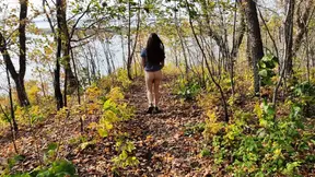 My Bare Ass&#x1F351; In The Autumn Woods: His Thrilled Pleasure!
