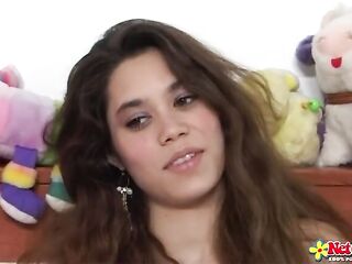 FeelXVideos - Dutch Tiny Brunette Hair Bitch Sucks And Bangs A Large Dick With A Piercing