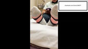 Delicious Lets You Sniff Her Socks while waiting for Doctor