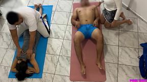 couple lets client ride and massage hubby's penis&#x1F32D;