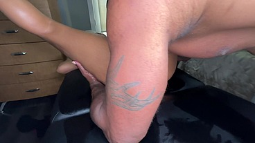 SEXY LATINA GETS MASSAGE OF HER LIFE