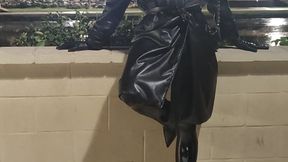 Tania in Latex Rubberdoll in public