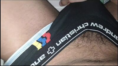 Skinny Gay Boy Jerking off His Brown Dick