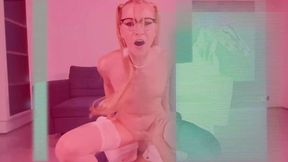 Blowjob followed by intense penetration