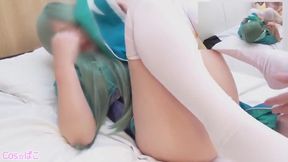 Oriental Blowjob Bonanza: Uncut Monster Nutted in Stockinged Hindies