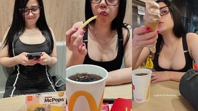 with my stepcousin after mcdonald s