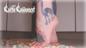 ASMR Barefoot Cereal Crushing