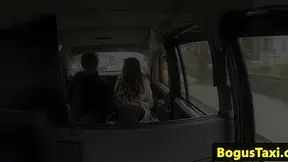 real taxi duo banging on the backseat