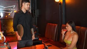 Wild Sex with the Waiter in the Restaurant Bathroom - Mariana Martix &amp; Danner Mendez