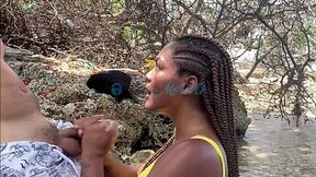 I meet a Stranger on the Beach; He Offers Public Sex for a Big Reward! Carla Morell
