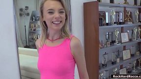 Ukrainian beauty gets licked and ruthlessly pounded in the ass