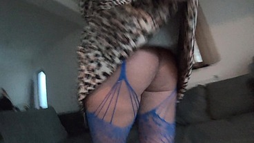 MilfyCalla face fucking and Cumming over my Glossy Puffer Jacket linner