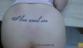 LOAN4K. Assfucking helps smart bitch get credit for her new business