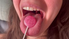 Pink Mouth Licking