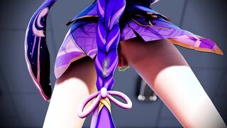 mmd r18 Raiden Shogun's female pig bathroom dance 3d cartoon sexsual and charming