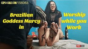 Worship While You Work - Size 10 Chocolate Covered Amazon Soles Worshipped - Full HD