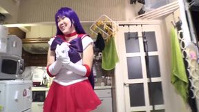 Japanese MILF, Hairy Slut Reborn as Sailor Mars