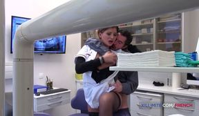 dentist gets all her cavities drilled by the patient (720)