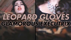 Leopard Gloves Glamorous Executrix
