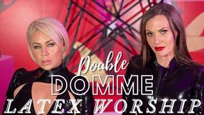 Double Domme Latex Worship ft Helena Locke