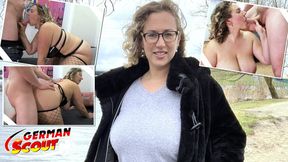 GERMAN SCOUT - Giant Natural Boobs Mature Beauty Old Kathy Deep Cast Sex
