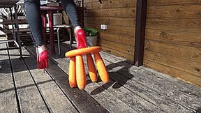 stuck heels from a fall mp