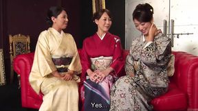 Reiko Kobayakawa and Akari Asagiri go wild in kimono-clad lesbian sex fest