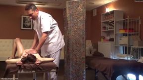 Milfin&#039; Hottie Deepthroats while Hubby Rubs Feet in HD