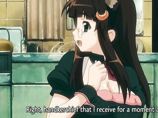 Breasty Glasses and Maid Cosplay Likes To Clean Her Taskmaster's Milk