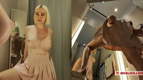Live cam babe goes commando in see-through duds, no panties required