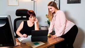 Laney Grey and Jessica Ryan are enjoying lesbian sex games