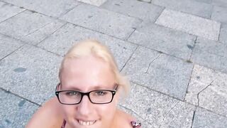 Real Blind date on street with german ugyl women next door