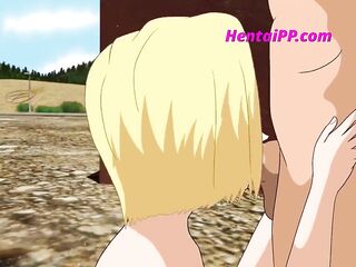 Android eighteen ( Dragon Ball Z ) Prostitute Outdoor ( Toon Parody )