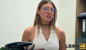 Girl knows how to get a loan the right way