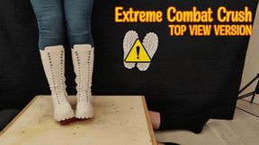 Painful Cock Crush in White Snow Boots with TamyStarly (Top Version) - Tamystarly - Balls Trample, CBT, Bootjob, Trampling, Shoejob, Stomping