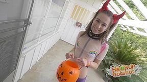 Slim Gets Banged After Joke Or Treating